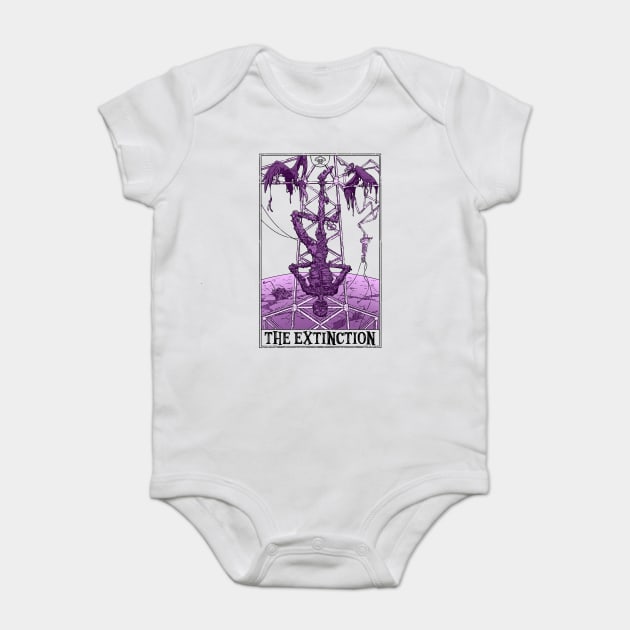 The Extinction Tarotesque (Light) Baby Bodysuit by Rusty Quill